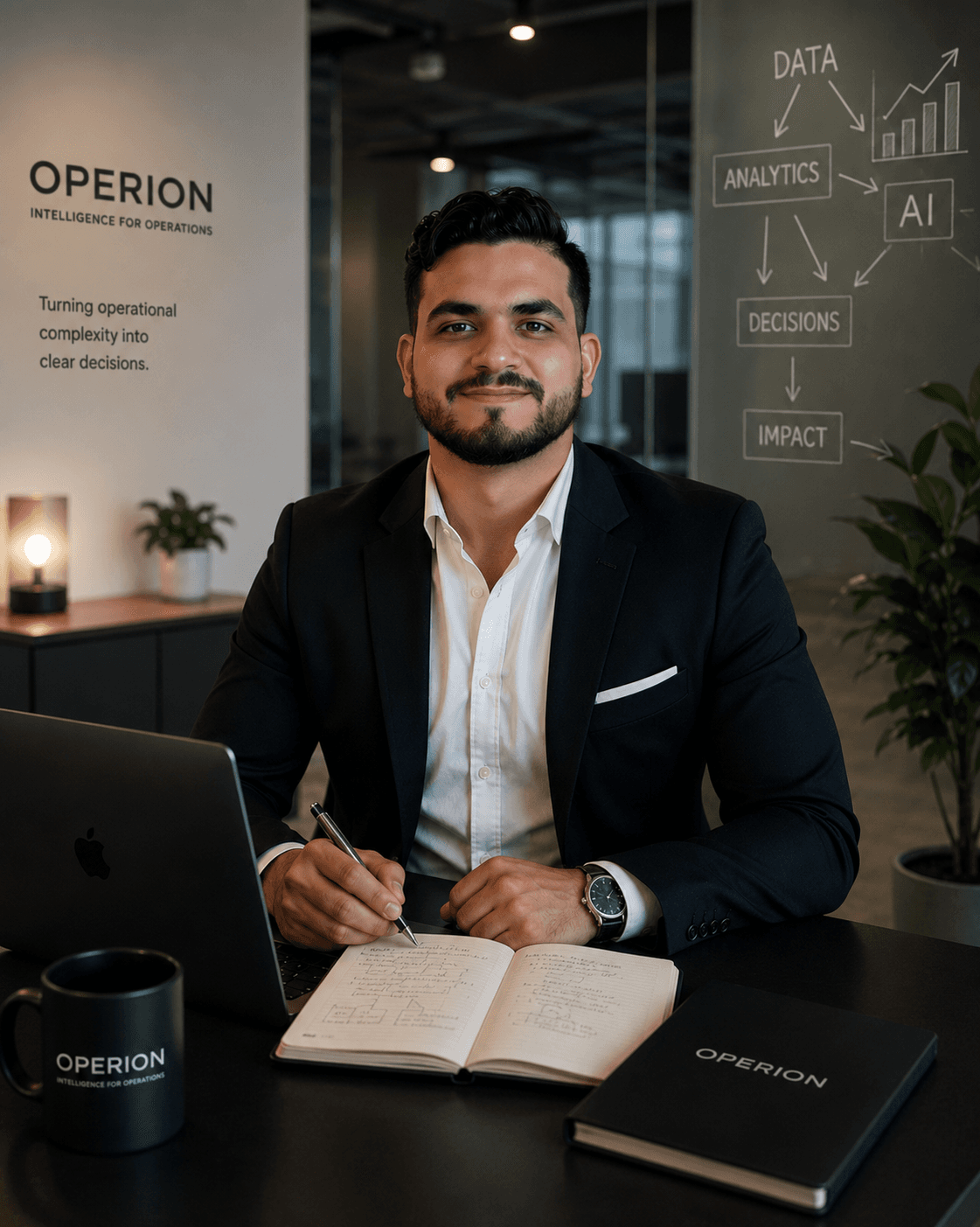 Jairo Niebles, Founder and CEO of OPERION, in an executive portrait